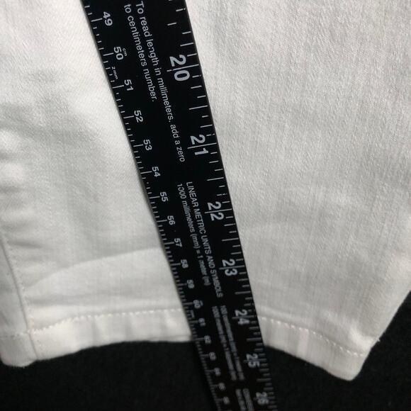Talbots Womens Jeans White Simply Flattering Collection Jegging Crop Stretch 16 - Picture 9 of 13